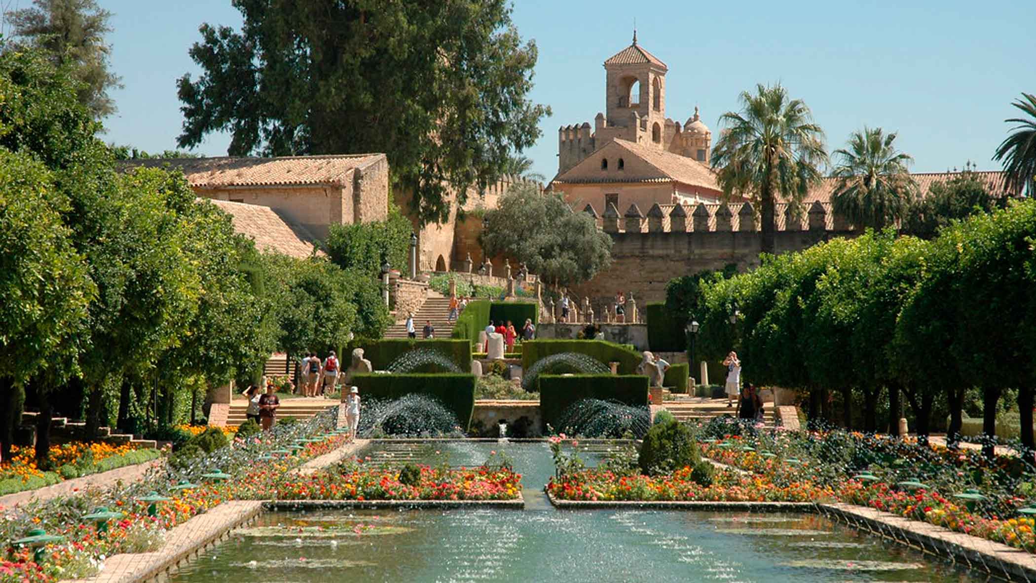 Alcázar de los Reyes Cristianos en Córdoba.